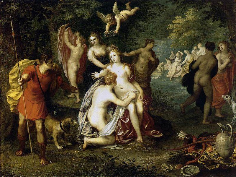 Hendrick van balen Diana Turns Actaeon into a Stag china oil painting image